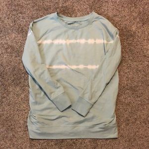 Isabel Maternity light blue crew neck sweatshirt